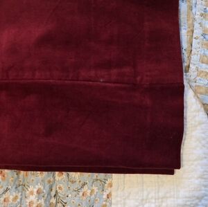 Rich Burgundy Velvet Fabric Panel - Deep Wine Color THE LIMITED